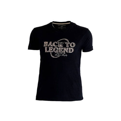 T-shirt noir BACK to LEGEND - Passion for Historic Rugby