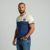 T-shirt rugbywear tricolore Barbarians by BACK to LEGEND (vue de 3/4 face)