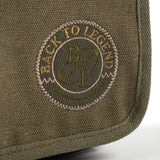 Trousse de toilette kaki pour homme BACK TO LEGEND (zoom logo brodé)