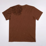 T-shirt maori marron pour homme col V BACK TO LEGEND (vêtement à plat de dos)