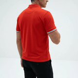 T-shirt orange col V pour homme BACK to LEGEND (vue de dos)