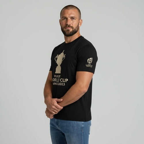 T-shirt noir prestige Coupe du monde de rugby - RWC France 2023