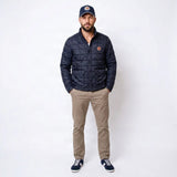 Veste matelassée bleu marine pour hommes BACK TO LEGEND