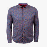 Chemise manches longues fleurie A122CL70-BL8-S#41579 - Blacks Legend