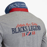 Copie de Polo Manches Longues Gris Chiné A722PL06-GR2-S - Blacks Legend