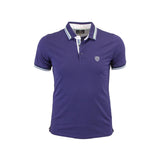 Polo bleu col rayé Blacks Legend