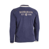 Polo à manches longues Barbarians bleu marine (Vue dos)