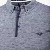 Polo Manches Longues Bleu Chiné A612PL03-BL9-S - Blacks Legend