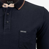 Polo Manches Longues Bleu Marine A722PL04-NO9-S - Blacks Legend