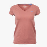 T-shirt femme rose col V Blacks Legend