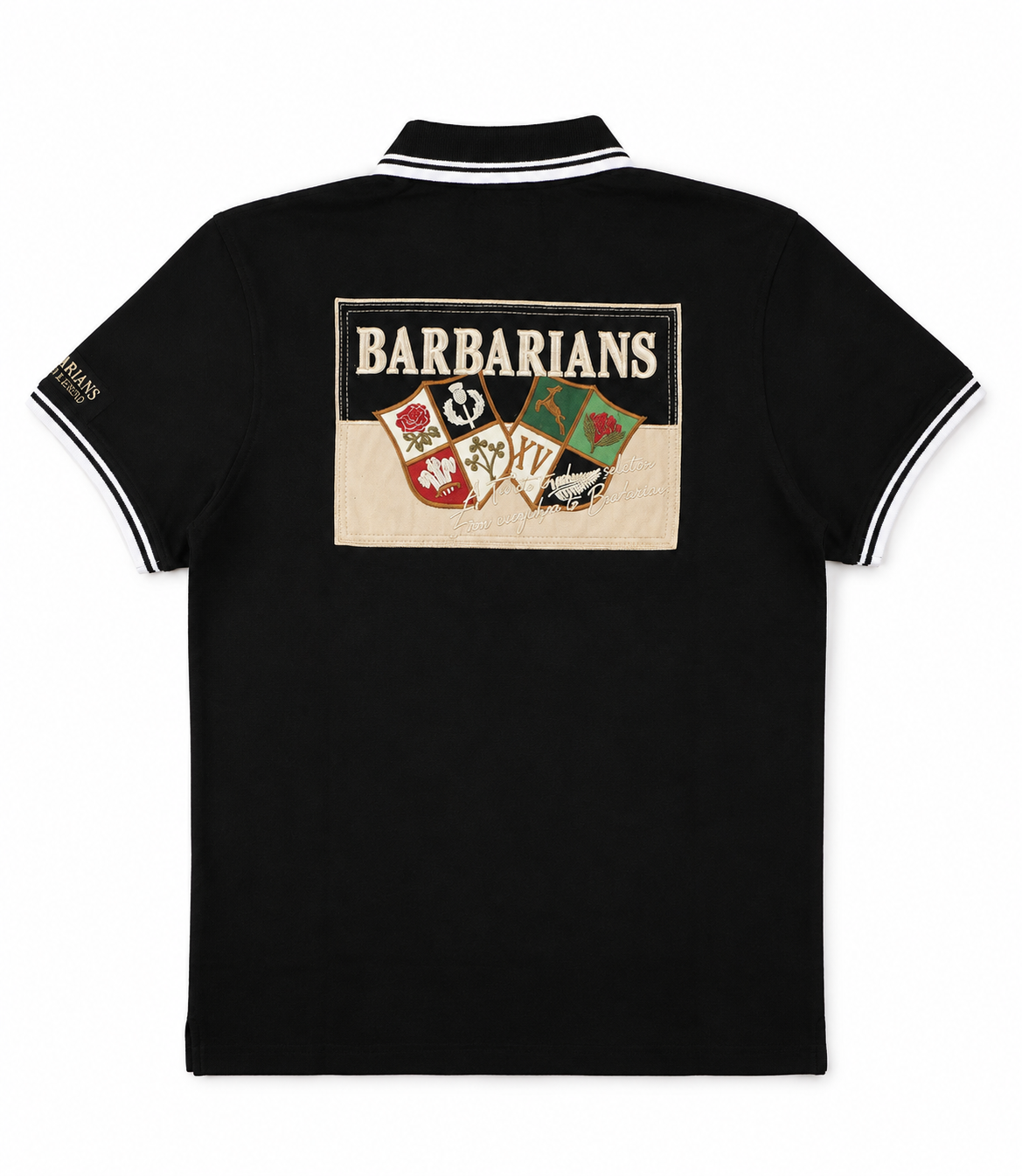 polo manches courtes black