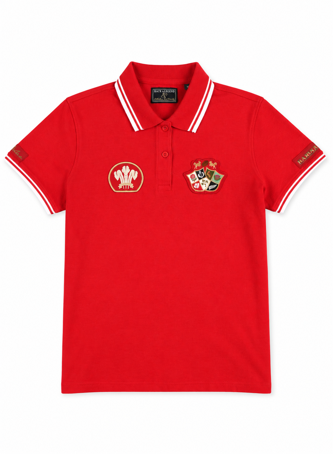 polo manches courtes red