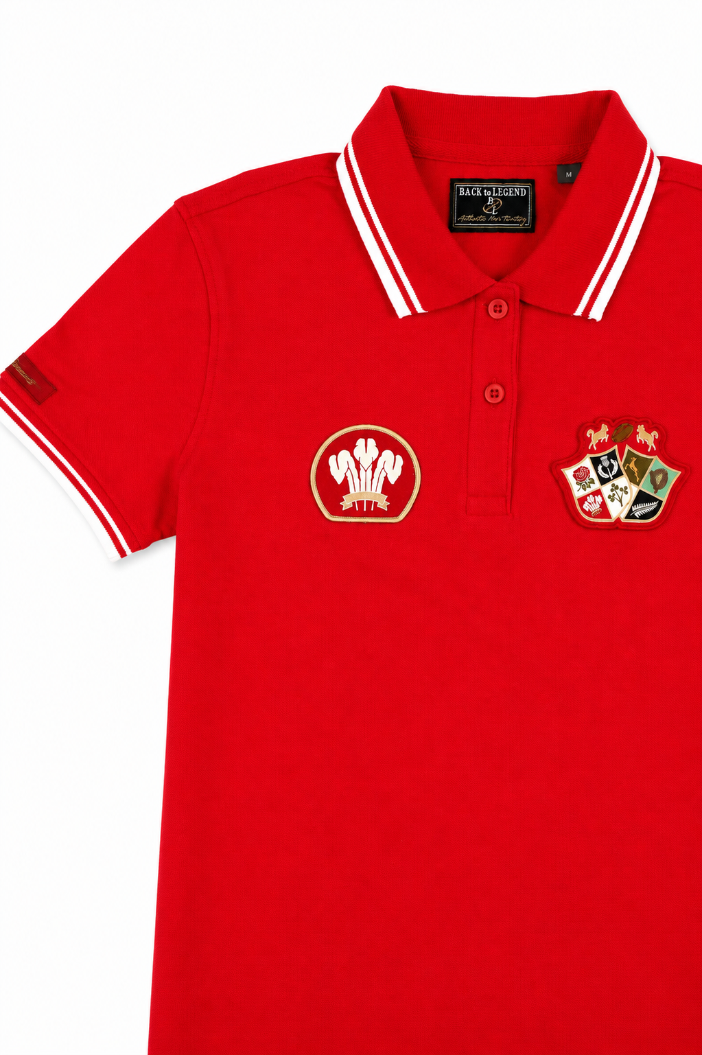 polo manches courtes red