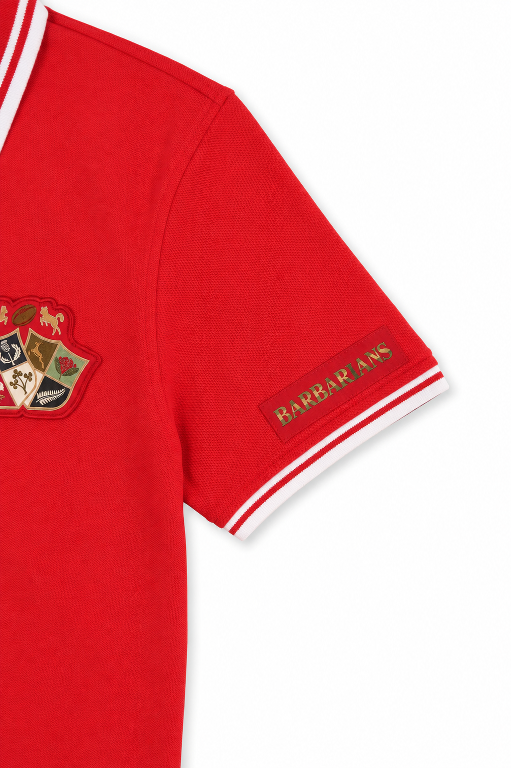 polo manches courtes red