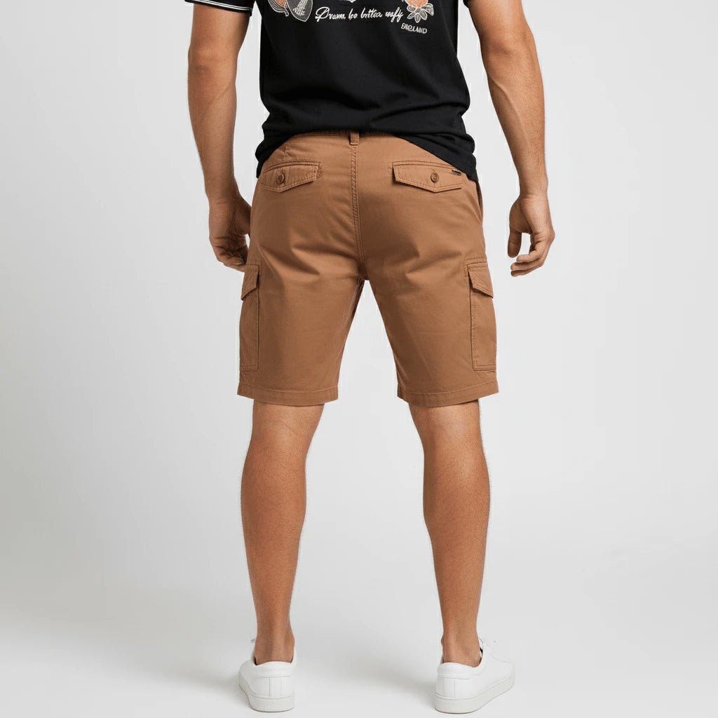 Bermuda coupe cargo marron pour homme BACK TO LEGEND
