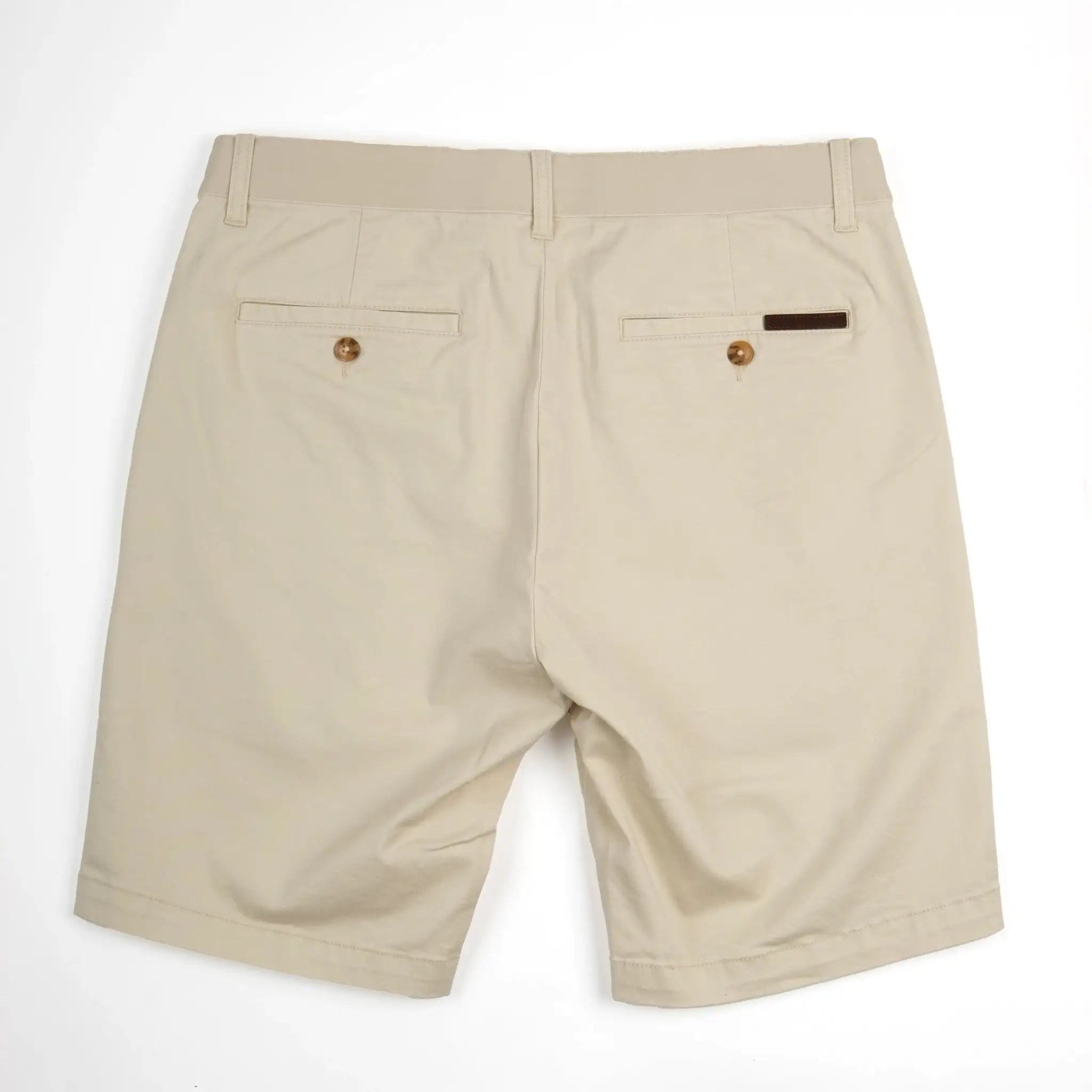 Bermuda coupe chino beige pour homme BACK TO LEGEND (vêtement à plat de dos)
