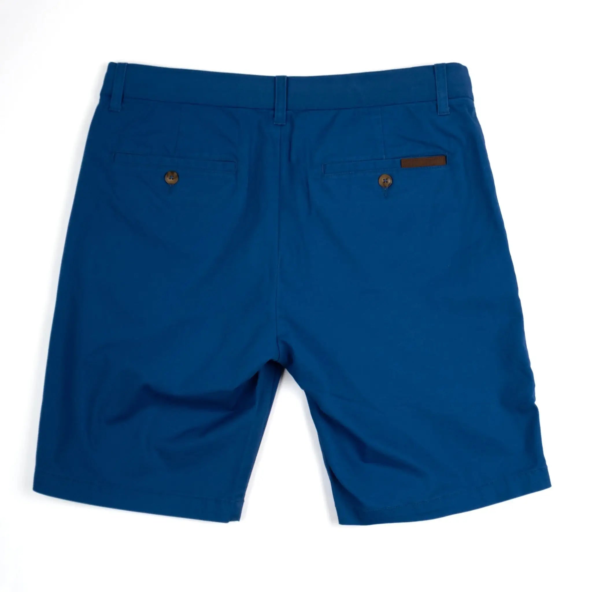 Bermuda coupe chino bleu roi pour homme BACK TO LEGEND (vêtement à plat de dos)