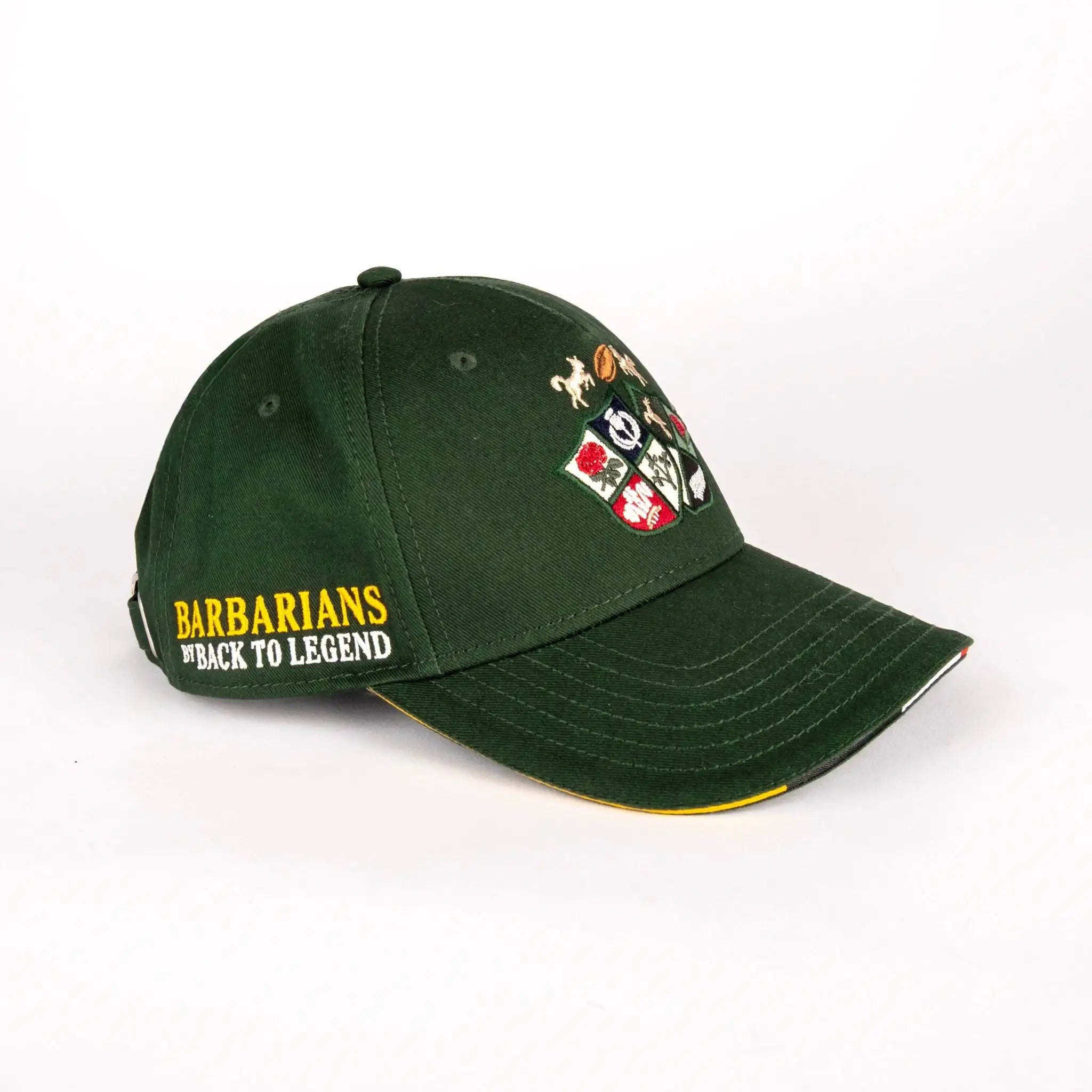 Casquette Barbarians kaki Afrique du Sud BACK to LEGEND (vue de profil)