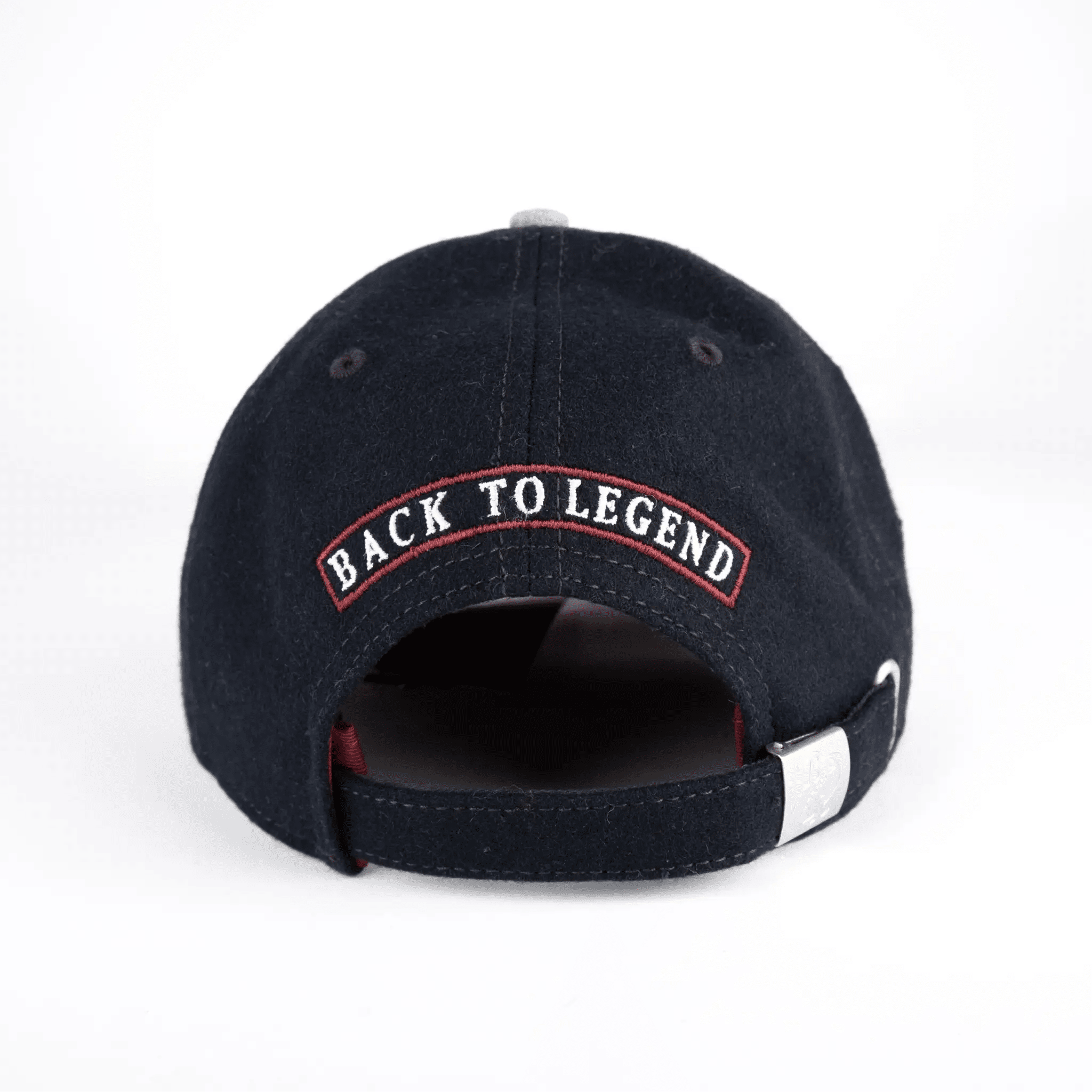 Casquette bicolore gris / bleu marine BACK TO LEGEND (vue de la face arrière)