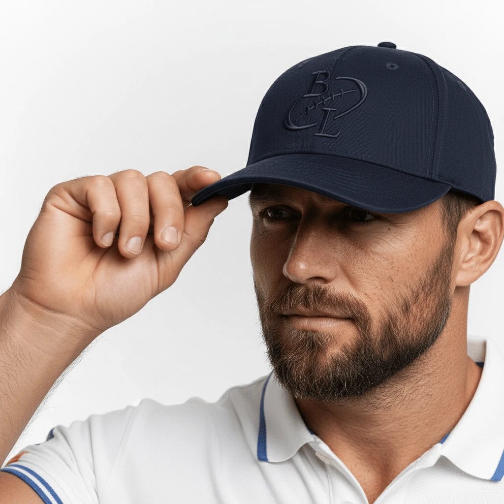 Casquette bleu marine signature rugbystique BACK to LEGEND