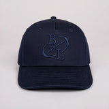 Casquette bleu marine signature rugbystique BACK to LEGEND (vue de face)