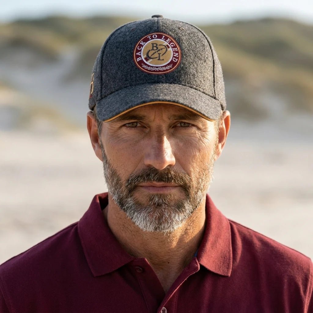 Casquette grise en feutrine pour homme  BACK TO LEGEND