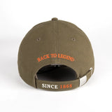 Casquette BACK TO LEGEND kaki en twill (vue de la face arrière)