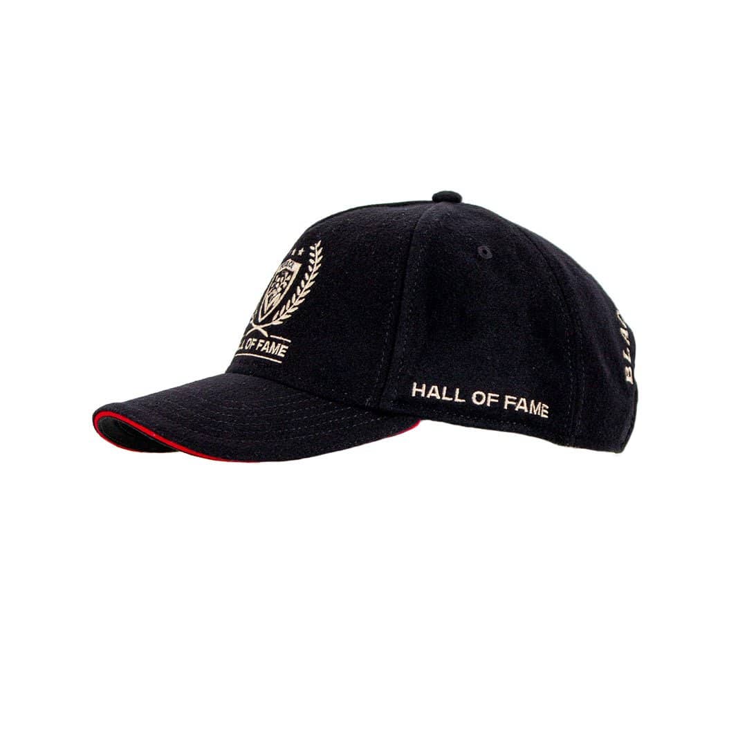 Casquette noire en laine "RCT Hall Of Fame" (Vue de profil gauche)