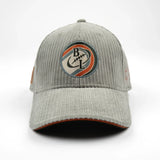 Casquette vert écume en velours pour homme BACK TO LEGEND (vue de la face avant)