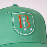 Casquette vert amande BL BACK to LEGEND (zoom broderie)
