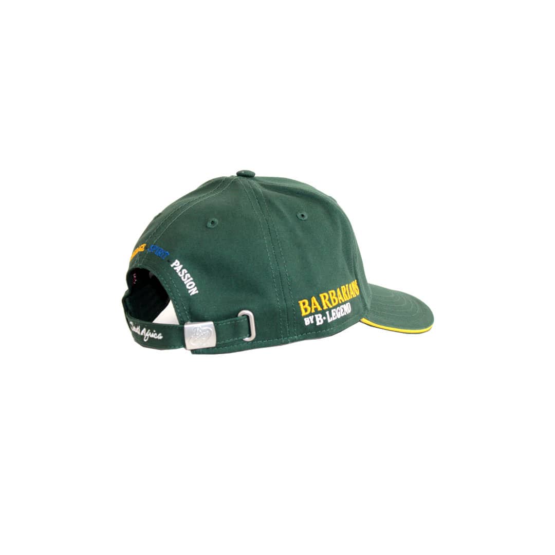 Casquette verte Barbarians AFRIQUE DU SUD (vue arrière)