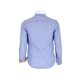 Chemise bleu ciel rayée à manches longues Blacks Legend (vue de dos)
