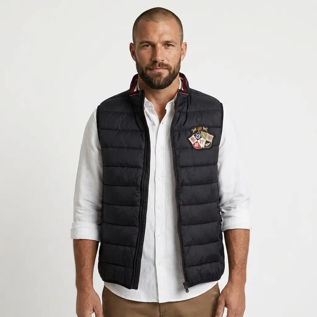 Doudoune homme sans manche noire Barbarians - BACK TO LEGEND