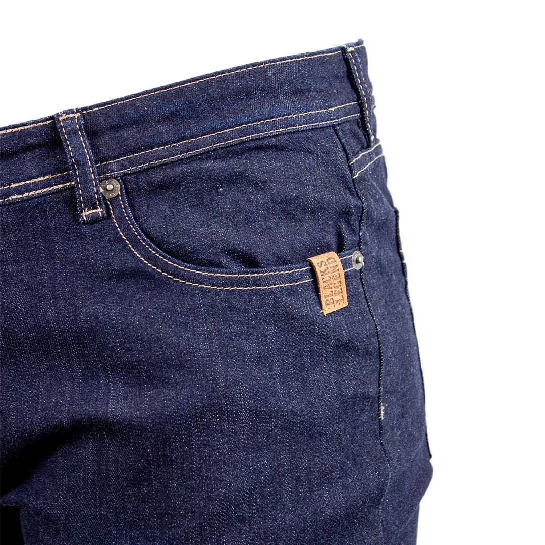 Jeans droit bleu foncé délavé Blacks Legend (Zoom poche avant gauche)