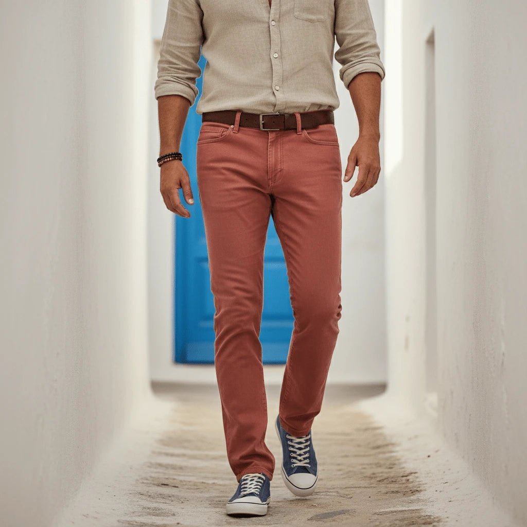 Pantalon chino rouge pâle pour Homme Blacks Legend