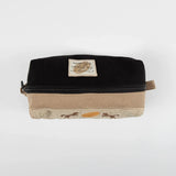 Pochette de voyage multi-usage bicolore beige/noir - BARBARIANS