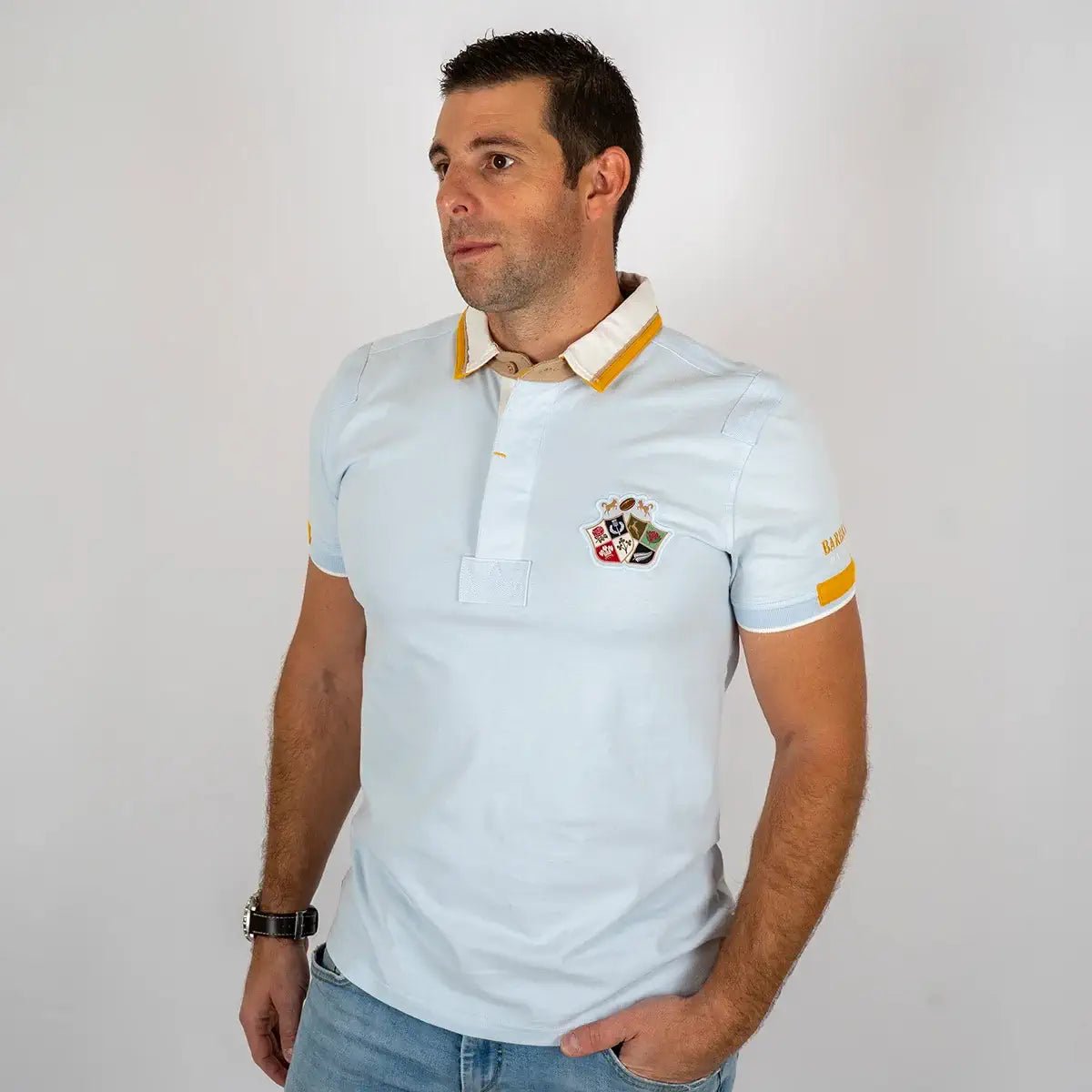 Polo Barbarians bleu clair ARGENTINE - BACK to LEGEND
