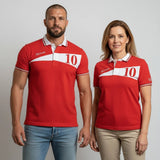 Polo rouge Barbarians n°10 pour homme et femme  BACK to LEGEND