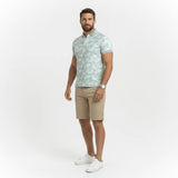 Polo vert amande imprimé fleuri pour homme Blacks Legend