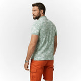 Polo vert amande imprimé fleuri pour homme Blacks Legend