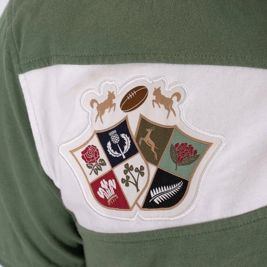 Polo vert Barbarians n°8 pour femme BACK TO LEGEND (zoom blason)