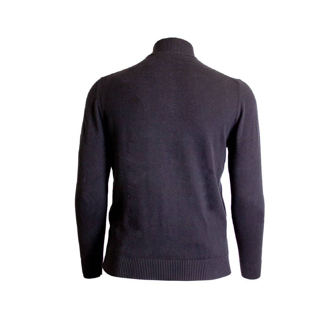 Pull camionneur noir en cachemire Blacks Legend (Vue de dos)