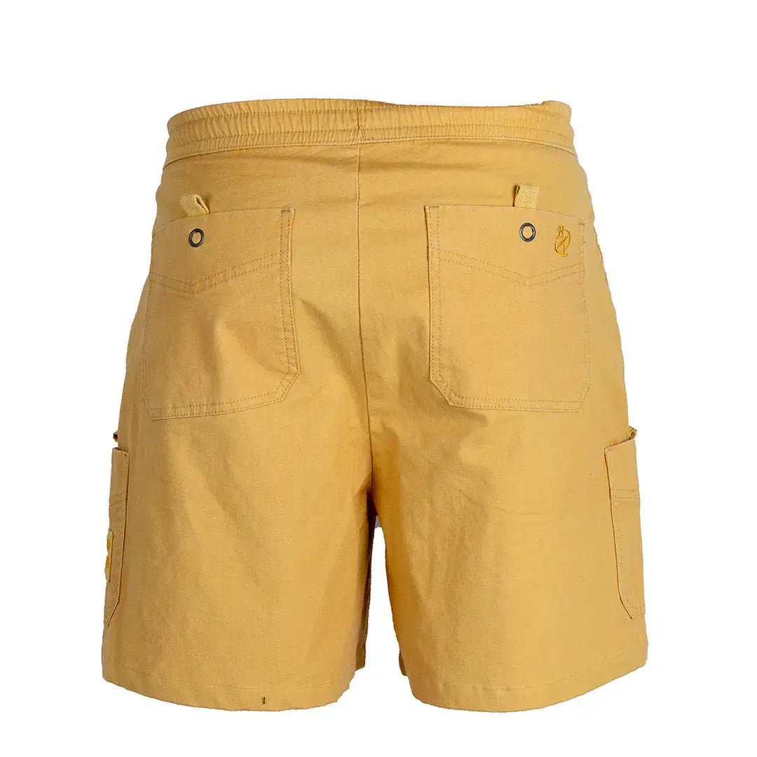 Short homme jaune maïs BACK to LEGEND (vue de dos)
