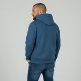 Sweat à capuche bleu doublé polaire molletonnée BACK to LEGEND (vue de dos)