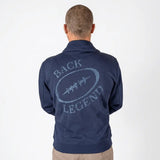 Sweat à poches zippé bleu marine pour homme BACK TO LEGEND
