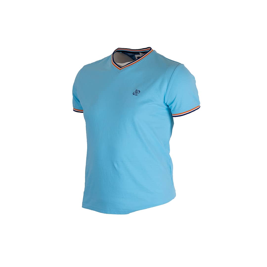T-shirt Homme turquoise col V - Blacks Legend