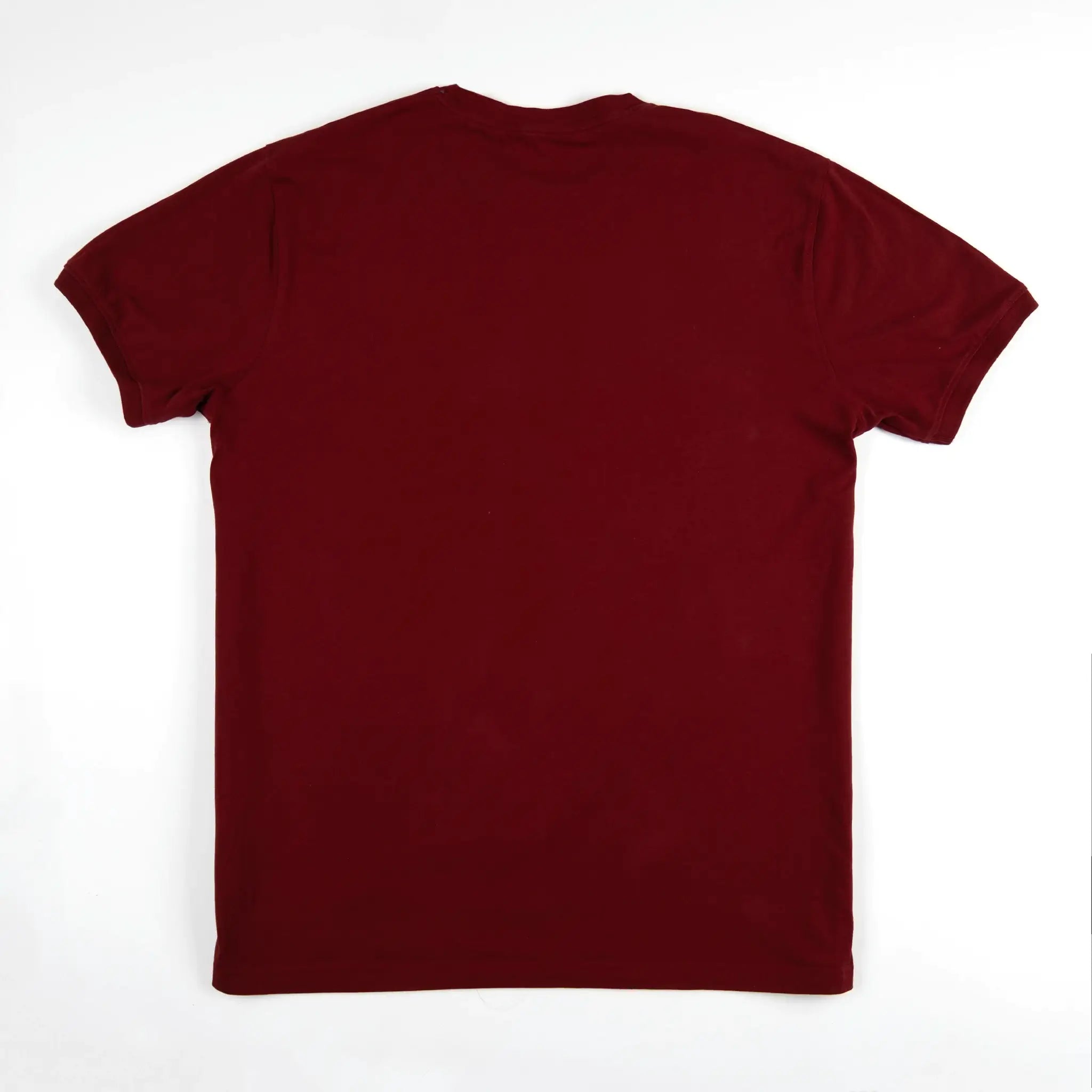 T-shirt rouge col V pour homme BACK TO LEGEND (vêtement à plat de dos)