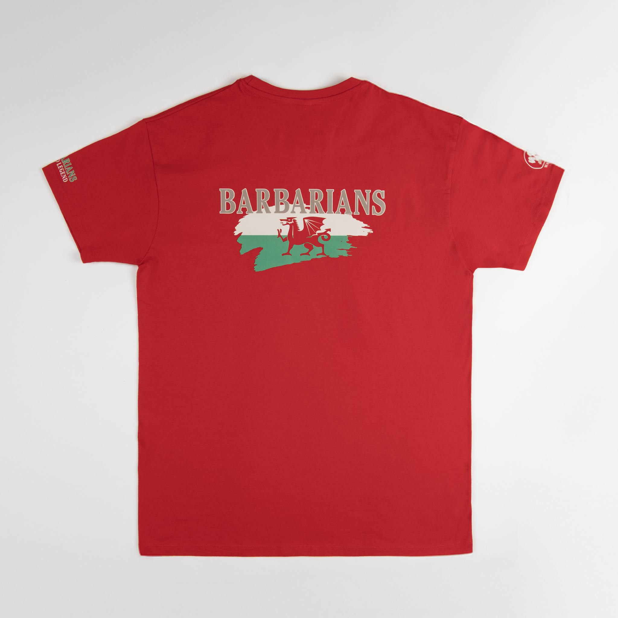 T-shirt manches courtes XV Barbarians rouge pour homme BACK TO LEGEND (vêtement de dos)