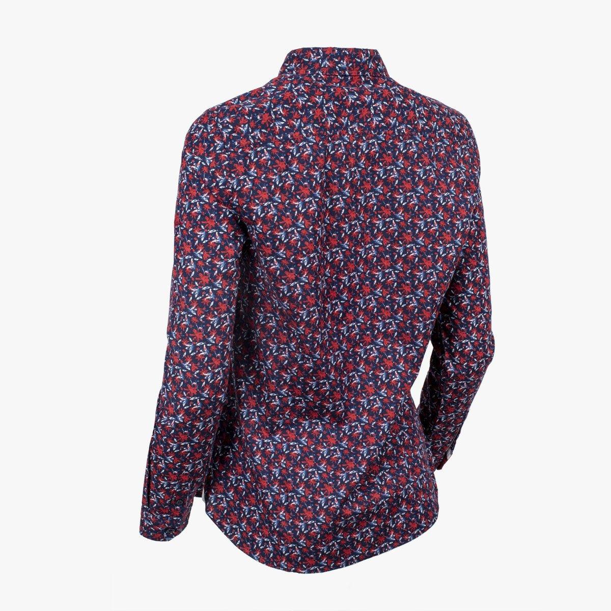 Chemise femme bleue à fleurs et manches longues Blacks Legend