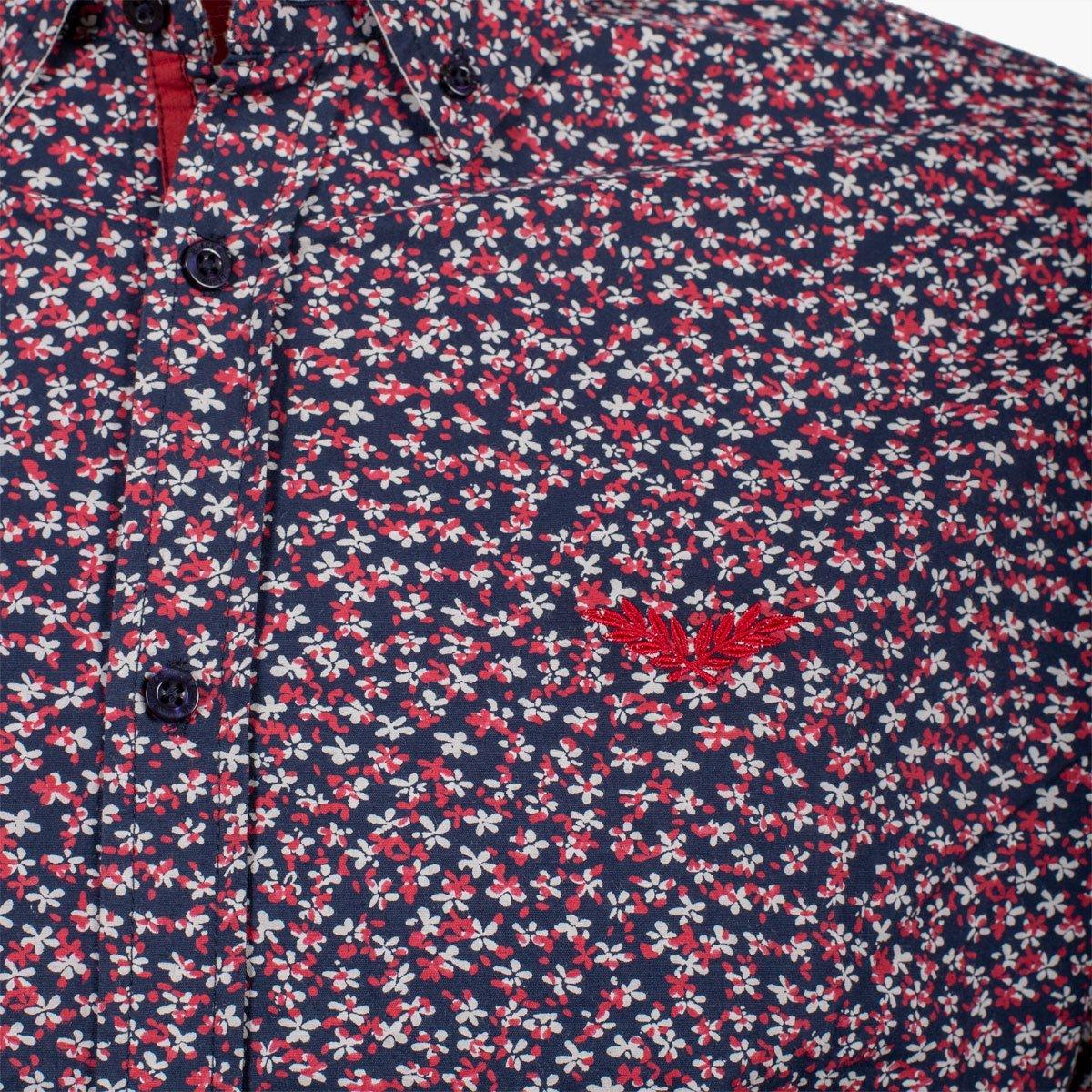 Chemise à Petites Fleurs A612CL69-BL8-S - Blacks Legend